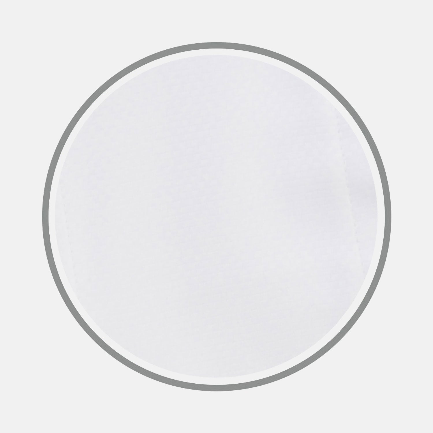 View 1 of product A close-up of Turnbull & Asser's White Mini Square Cotton Fabric is shown within a gray circular border on a light gray background.