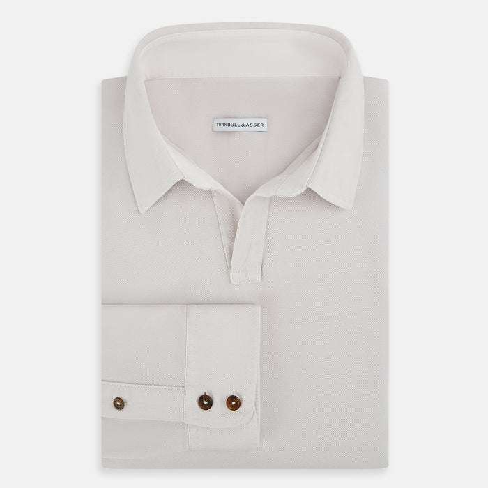 Pale Pink Rugby Polo Shirt Image 4