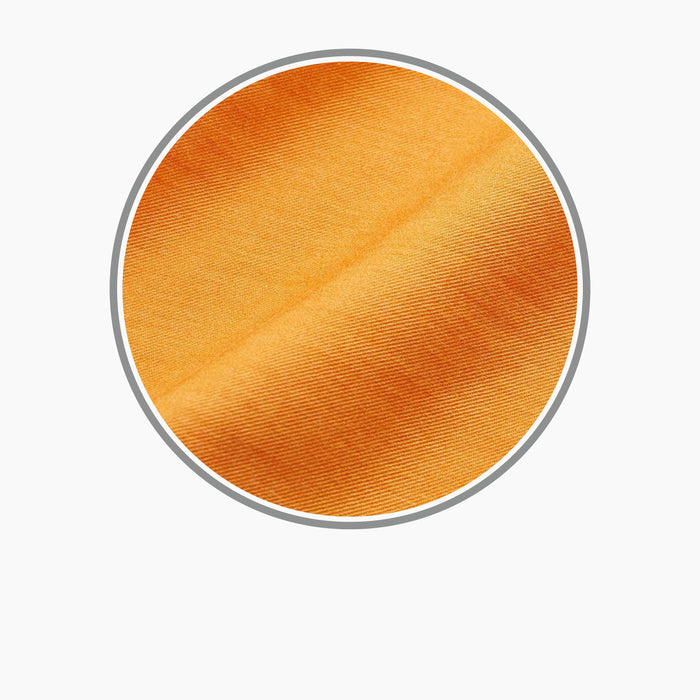 Plain Orange Cotton & Wool Fabric Image 2