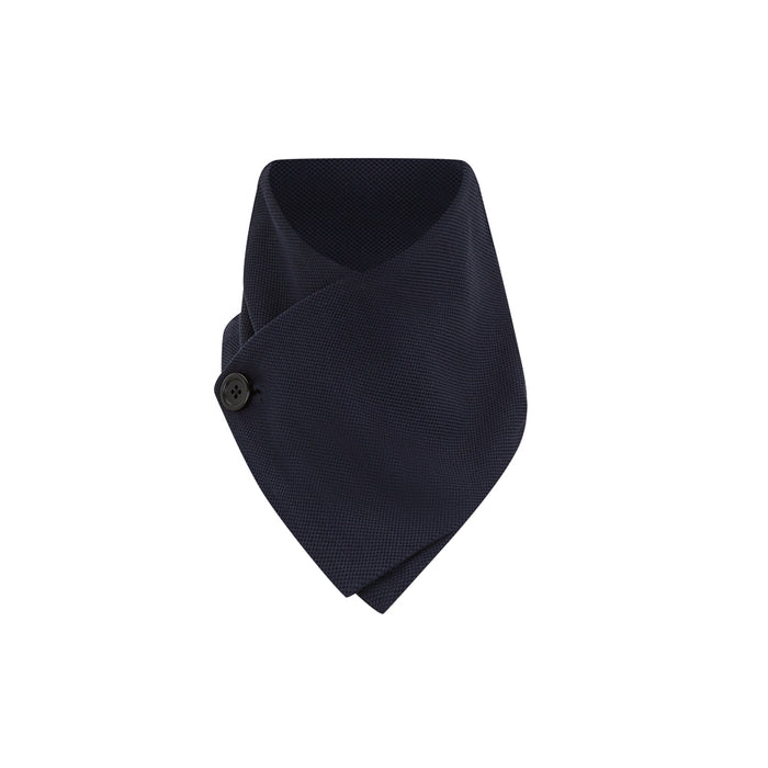 Navy Silk and Cotton Neck Warmer Image 4