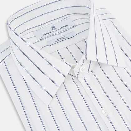 Dark Navy Double-Pinstripe Westminster Shirt Image 1