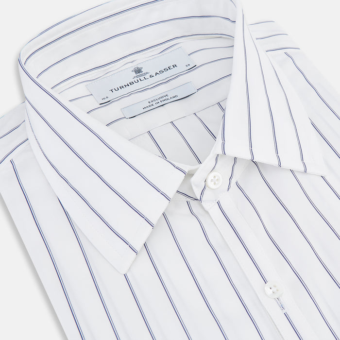 Dark Navy Double-Pinstripe Westminster Shirt Image 1