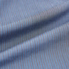 View 4 of product A neatly folded men's Mid Blue Red Stripe Regular Fit Mayfair Shirt by Turnbull & Asser, featuring long sleeves, classic collar, white buttons, and subtle red stripes—a hallmark of the brand’s renowned luxury.