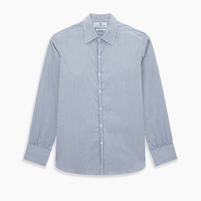 Navy and White Stripe Westminster Shirt Image 8