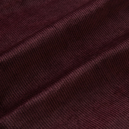 Burgundy Corduroy Henry Trousers Image 6