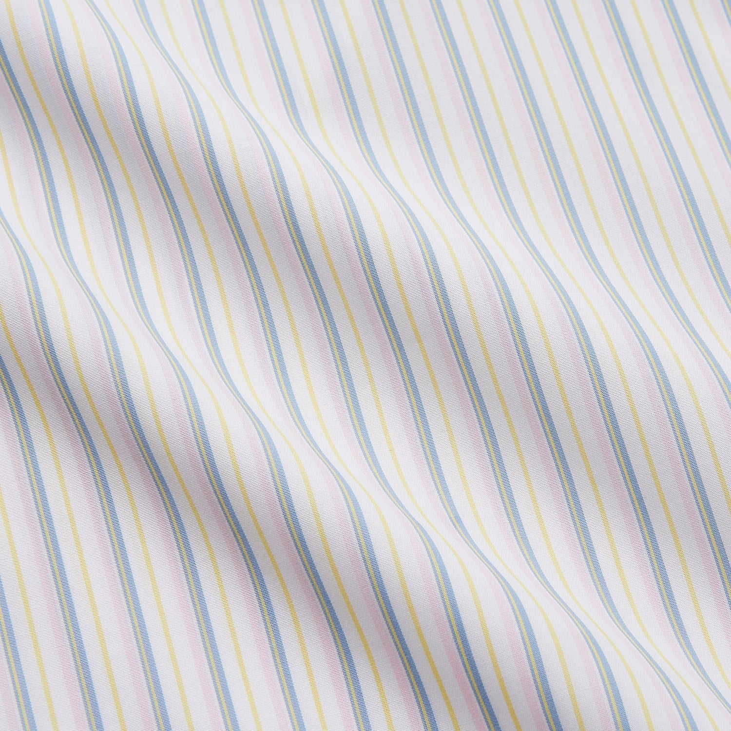 View 4 of product A Green Multi Stripe Cotton Regular Fit Mayfair Shirt by Turnbull & Asser, shown laid flat on a white background.