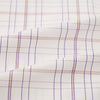 View 6 of product Turnbull & Asser’s Purple and Rose Multi Check Mayfair Shirt features a long-sleeve British design with a white base and purple and rose checks, shown on a plain white background.