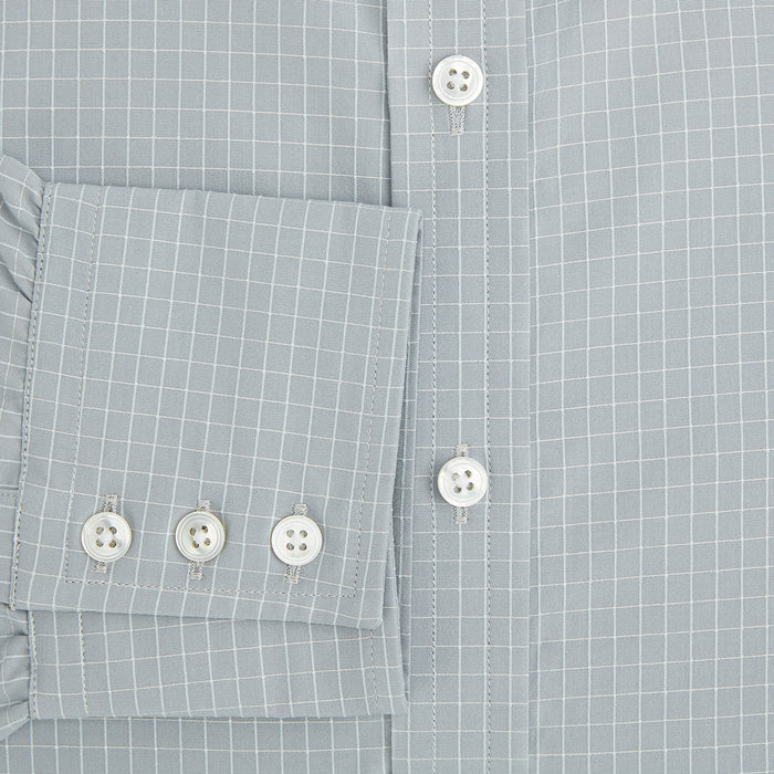 Pale Blue Fine Check Mayfair Shirt Image 3