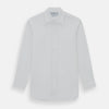 View 1 of product The Turnbull & Asser Casino Royale White Dress Shirt, as seen on James Bond, features a classic Bond collar, button-down front, and buttoned cuffs, shown on a white background.