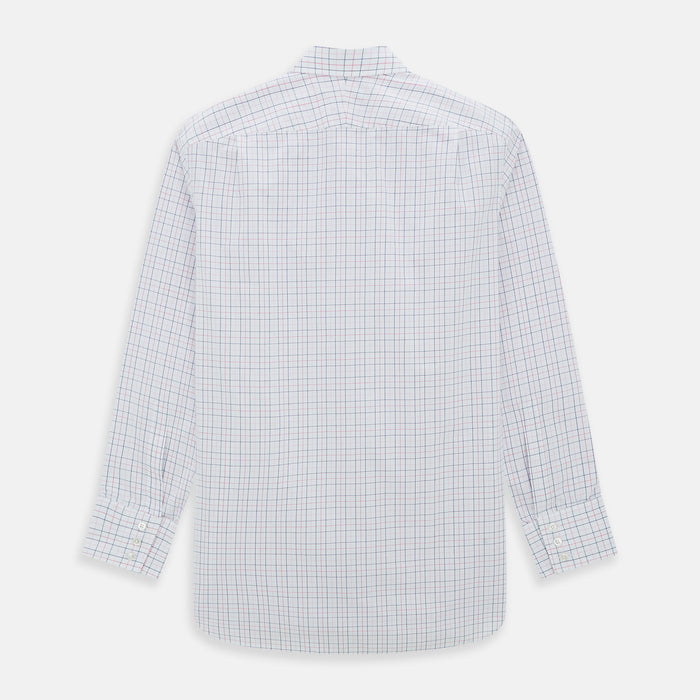 Pink Overlay Grid Check Mayfair Shirt Image 2