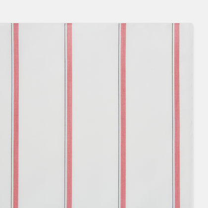 Coral Track Stripe Hand-Rolled Handkerchief Image 1