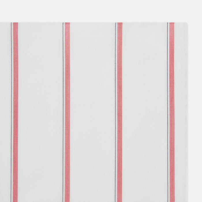 Coral Track Stripe Hand-Rolled Handkerchief Image 1