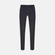 Turnbull & Asser Navy Cotton Trousers shown on a white background, offering a slim fit with front button and zip closure and pressed center creases.