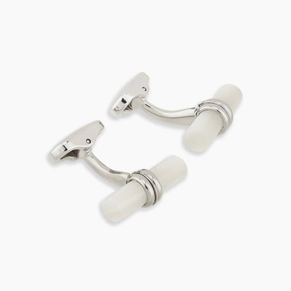 Mother of Pearl Handlebar Cufflinks Image 3