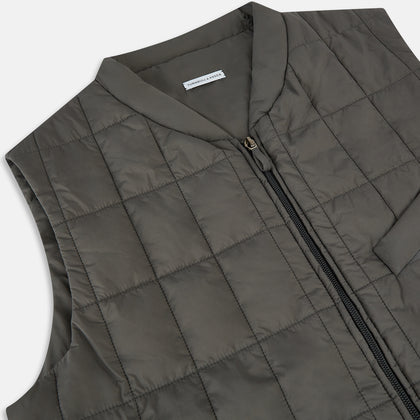 Shadow Grey Quilted Gilet Image 1