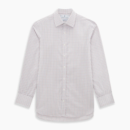 Red and Blue Multi Check Mayfair Shirt Image 6