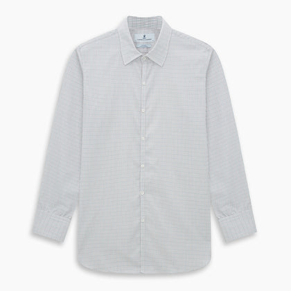 BURGUNDY AND GREEN DOUBLE GRID CHECK WESTMINSTER SHIRT Image 8