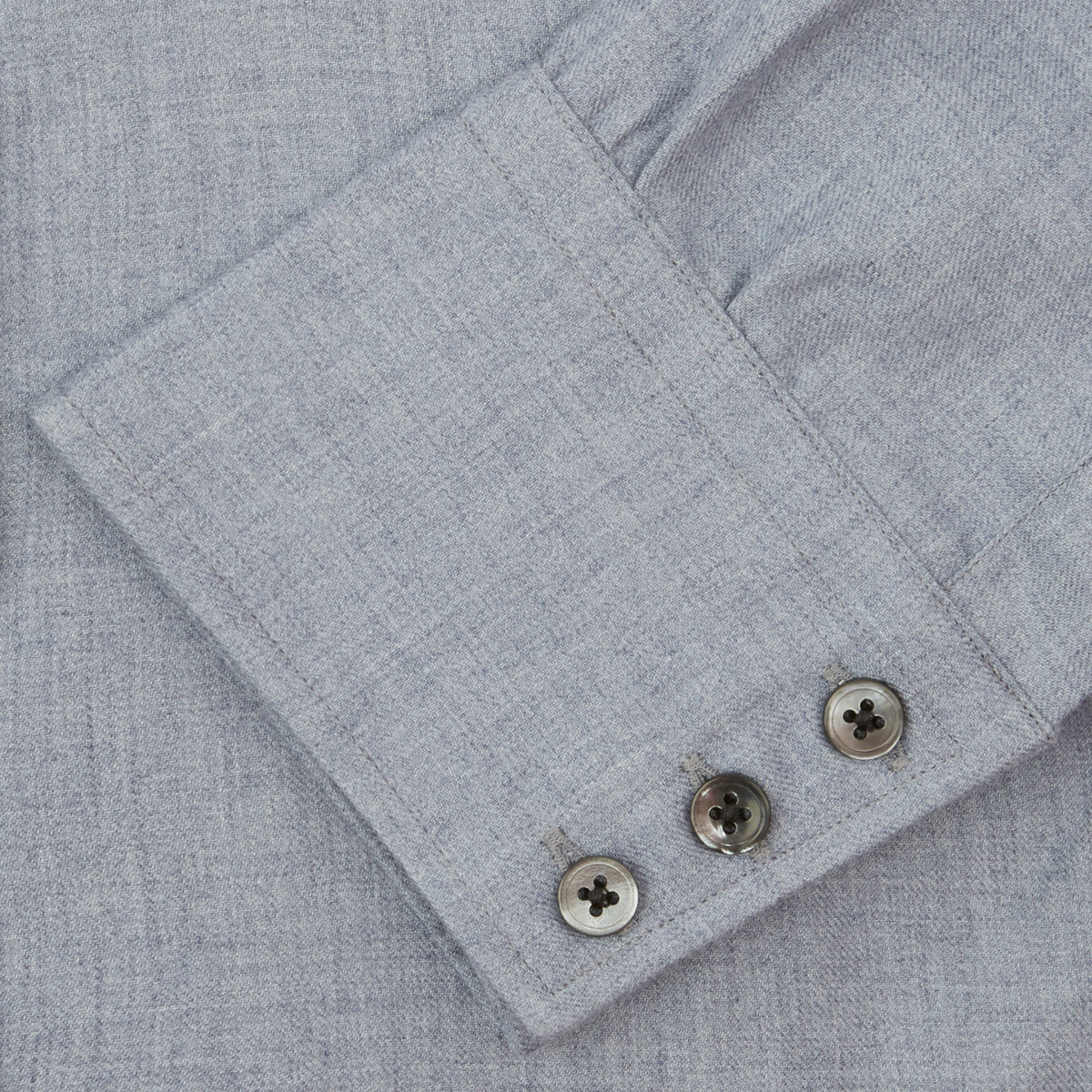 View 6 of product Grey Cashmere Blend Classic Shirt with T & A Collar