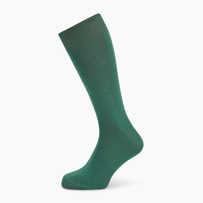 Forest Green/Navy Dot Mid-Length Socks Image 4