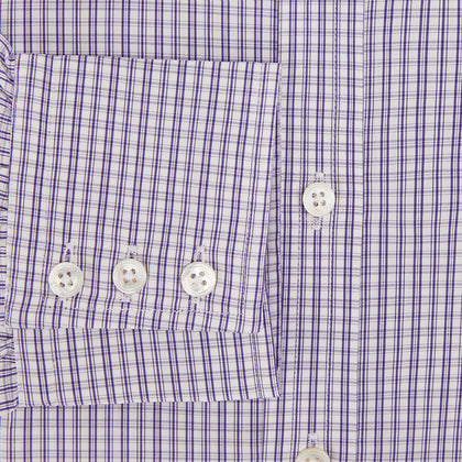 Purple Double Graph Check Mayfair Shirt Image 3