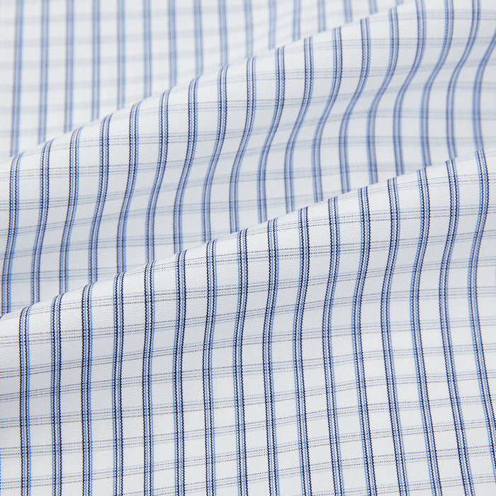 Blue Multi Tattersall Check Mayfair Shirt Image 5