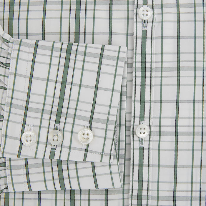 Sage Green Plaid Check Westminster Shirt Image 3