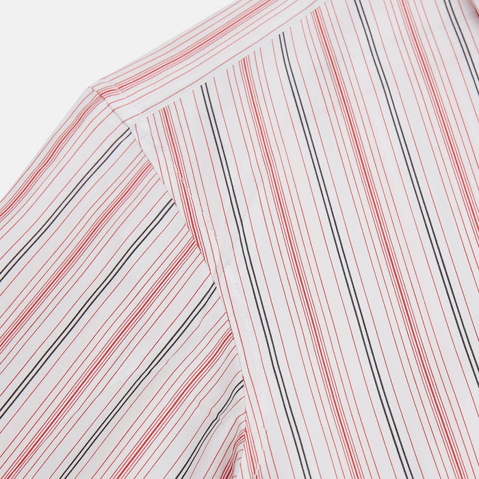 Red Multi Pencil Stripe Windsor Shirt Image 5