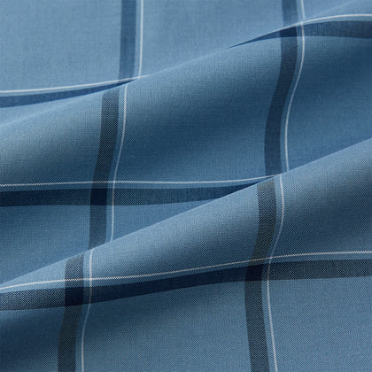 Steel Grey Grid Check Mayfair Shirt Image 5