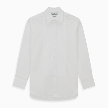White Marcella Dress Shirt with T&A Collar and Double Cuffs Image 5