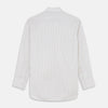 View 5 of product A Green Multi Stripe Cotton Regular Fit Mayfair Shirt by Turnbull & Asser, shown laid flat on a white background.
