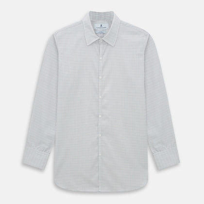 BURGUNDY AND GREEN DOUBLE GRID CHECK WESTMINSTER SHIRT