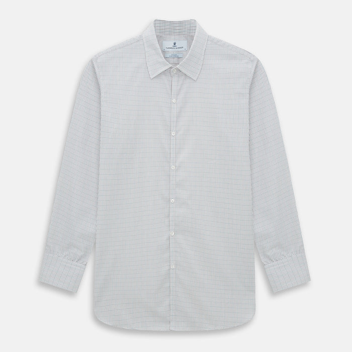 BURGUNDY AND GREEN DOUBLE GRID CHECK WESTMINSTER SHIRT