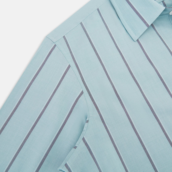 Light Sage Track Stripe Westminster Shirt Image 5