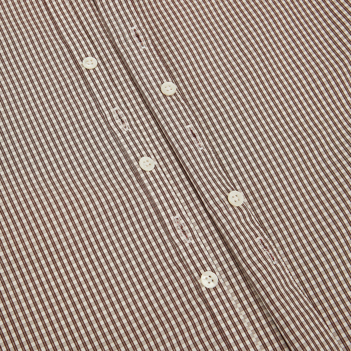 Burgundy Micro Check Westminster Shirt Image 6