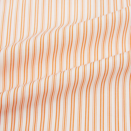 Orange Ticking Stripe Mayfair Shirt Image 5