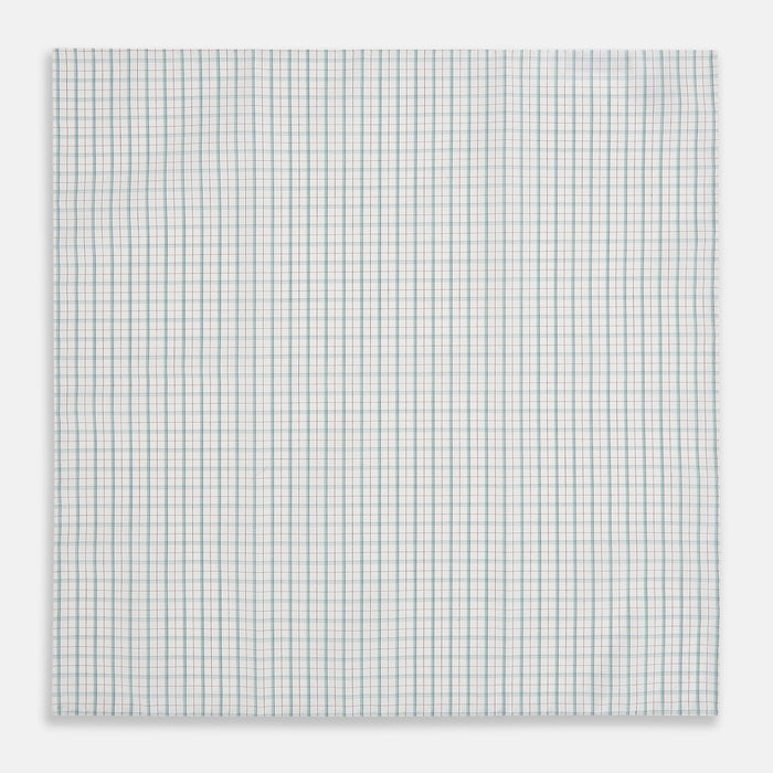 Green Multi Graph Check Hand-Rolled Handkerchief Image 2