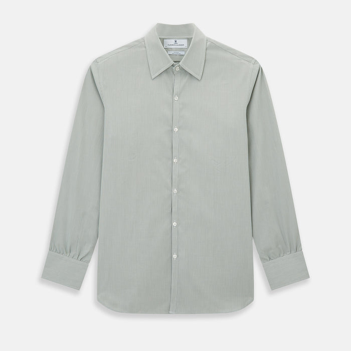 Dark Green Micro Graph Check Westminster Shirt
