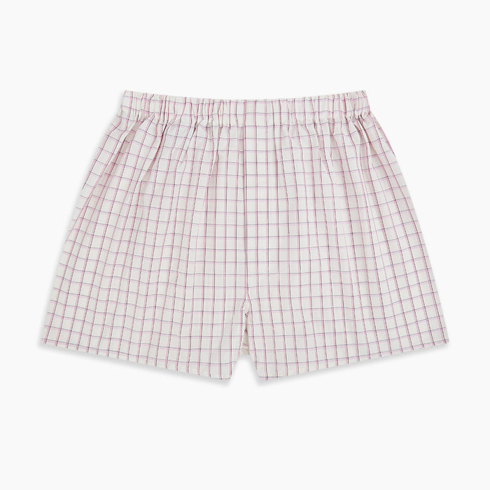Pink Graph Check Godfrey Boxer Shorts Image 2