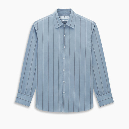 Steel Blue Track Stripe Westminster Shirt Image 8