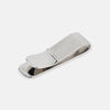 View 2 of product The Turnbull & Asser Silver Textured Money Clip features a diamond-patterned sterling silver surface, shown on a plain white background—a sophisticated accessory for keeping bills organized in style.
