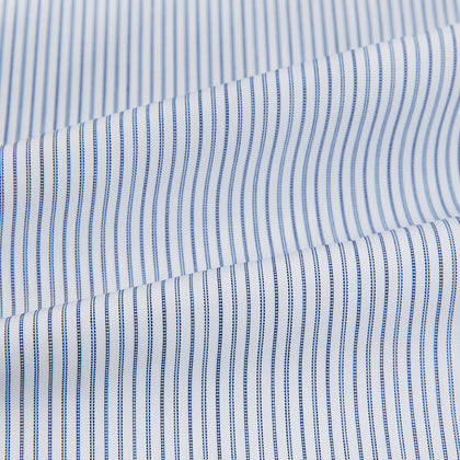 Blue Ticking Pinstripe Mayfair Shirt Image 5