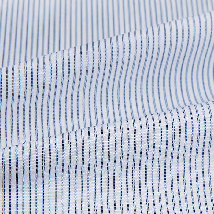 Blue Ticking Pinstripe Mayfair Shirt Image 5