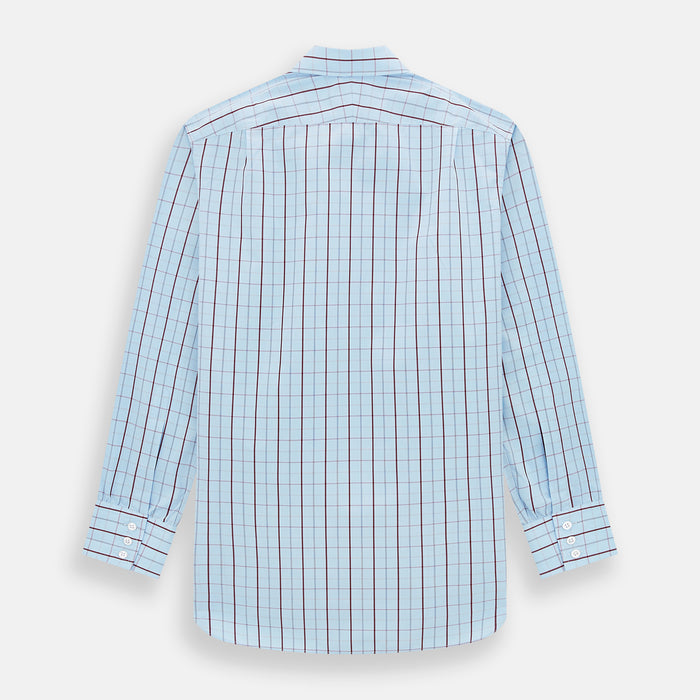 Burgundy Multi Combination Check Mayfair Shirt Image 2