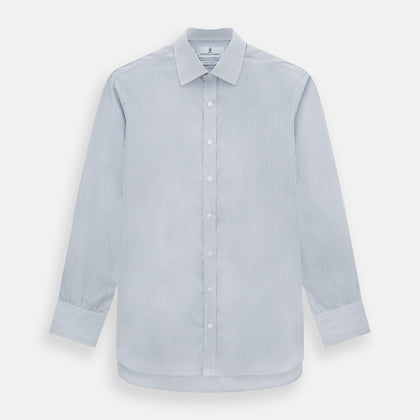 Navy and White Ticking Stripe Mayfair Shirt