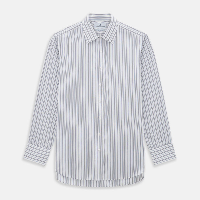 Navy Multi Stripe Mayfair Shirt