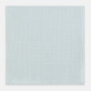 View 1 of product The Turnbull & Asser Sage Green Shadow Grid Check Hand-Rolled Handkerchief features a grid of small squares and hand-rolled edges, shown neatly folded on a white background.