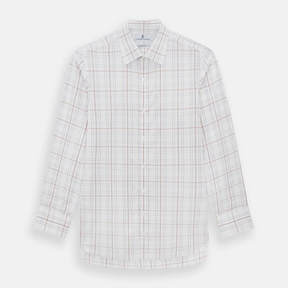 Purple and Rose Multi Check Mayfair Shirt