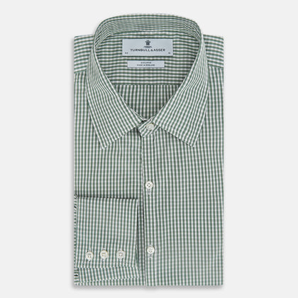 MELON GREEN MICRO SHADOW CHECK WESTMINSTER SHIRT Image 4
