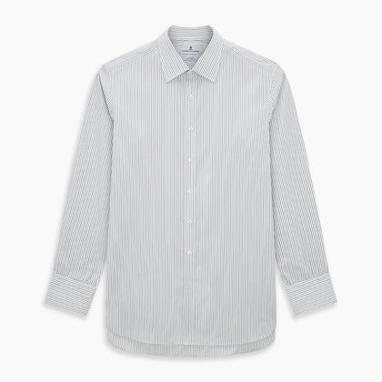 Teal Double Stripe Mayfair Shirt Image 6