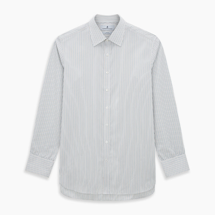 Teal Double Stripe Mayfair Shirt Image 6